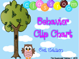 Owl Themed Behavior Clip Chart