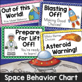 Visual Behavior Chart Outer Space Decor Classroom Theme Cl