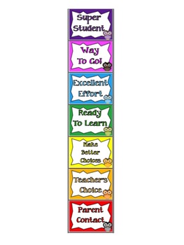 Behavior Clip Chart - Owl Theme w/ Student Card by Stellar In Sixth