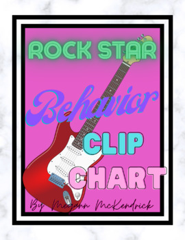 Preview of Behavior Clip Chart-Rock Star Guitar Music Theme