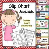 Behavior Clip Chart - Stick Kids (with Parent Chart)