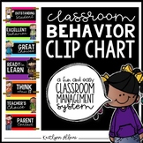 Behavior Clip Chart for Classroom Management - Black and B