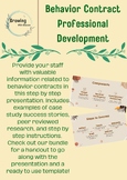 Behavior Contract Professional Development Presentation