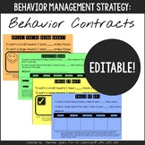 Behavior Contracts for Primary Grades - EDITABLE