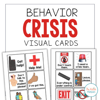 Preview of Behavior Crisis Visual Cards
