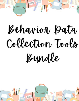 Preview of Behavior Data Collection Tools Bundle