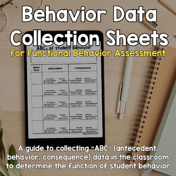 Preview of Behavior Data Collection for ABC Data