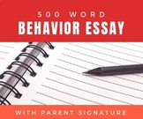 Behavior Essay for Students to Copy