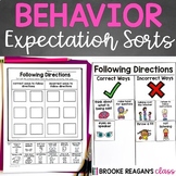 Behavior Expectations Activities: Expected vs Unexpected B