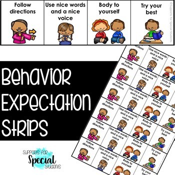 Behavior Expectations Strip - Visuals for Supporting Behavior