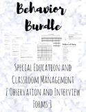 Behavior Forms for Special Education & RTI [Observations, 