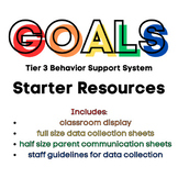 Behavior GOALS Starter Resources for Special Education Tie