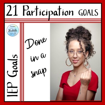 Preview of IEP Behavior Goals | Participation Goals