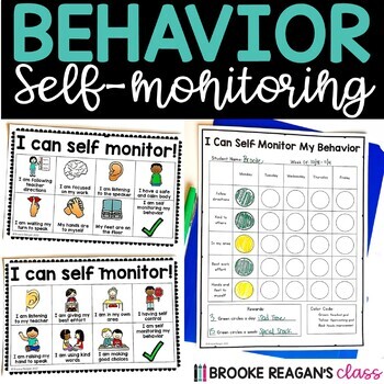 Preview of Behavior Goal Setting and Self-monitoring Behavior Visuals and Charts