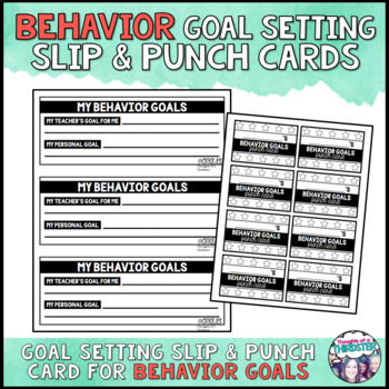 Editable Behavior Punch Cards for Classroom Management – Social