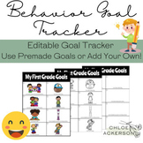 Behavior Goal Tracker - Editable Chart - Data Tracking - C
