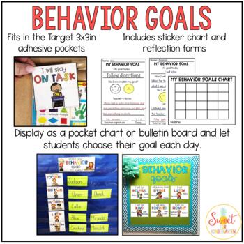 Behavior Goals by Sweet for Kindergarten- Kristina Harrill | TpT