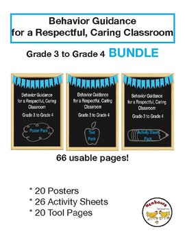 Preview of Behavior Guidance for a Respectul, Caring Classroom Grade 3 - 4 BUNDLE