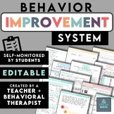 Behavior Improvement System | Self-Monitoring | Behavior P