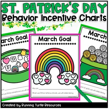 Preview of Whole Class Reward System, St Patrick's Day Positive Behavior Chart