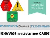 Behavior Intervention Cards