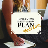 Behavior Intervention Plan with Drop Down List and Checkboxes