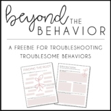 Behavior Interventions | Behavior Management | FREEBIE