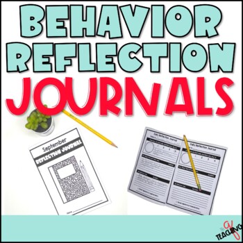 Preview of Behavior Journal Reflection Pages 2nd 3rd Grade