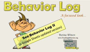 Preview of Behavior Log - software