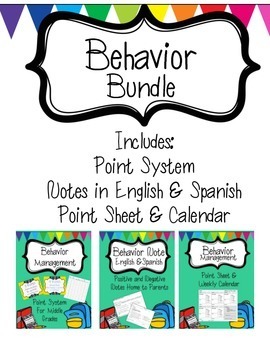 Preview of Behavior Management Bundle