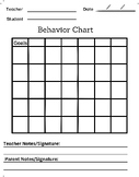 Behavior Management Chart for Daily or Weekly data tracking