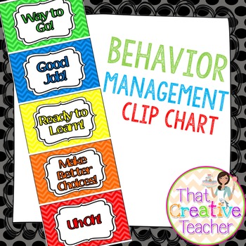 Behavior Management Clip Chart by That Creative Teacher | TpT