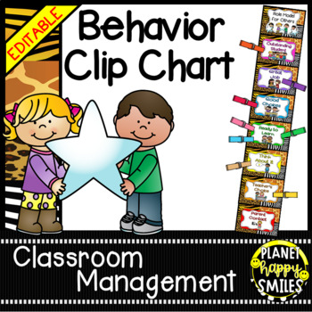 Behavior Management Clip Chart ~ Jungle/Safari Theme by Planet Happy Smiles
