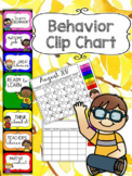Behavior Management Clip Chart WITH CALENDAR