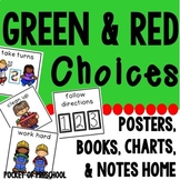 Behavior Management Green and Red Choices Preschool, Pre-K, and Kindergarten