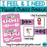 Autism Visual Behavior Management - I Feel I Need Visual Aid File Folder
