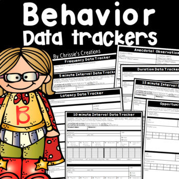 Preview of Behavior Management Observation Data Trackers