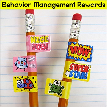 Student Rewards - Behavior Management Pencil Stickers with