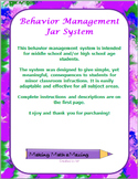 The Consequence Jar - Behavior Management System
