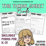The Think Sheet Bundle: K-3 Behavior Tools