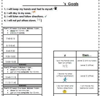 Preview of Behavior Management Tool _ Individual Plan