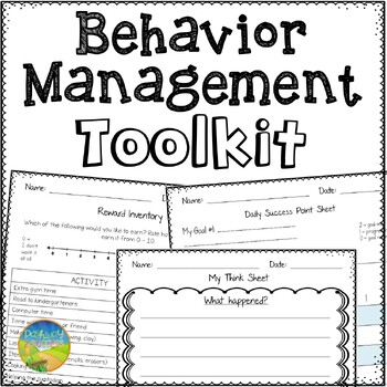 Preview of Behavior Management Toolkit - Think Sheets, Reward Inventory, Point Forms