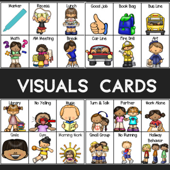 Behavior Management Visual Cards by Sunshine and Lollipops | TpT