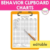 Behavior Management Clipboard Charts