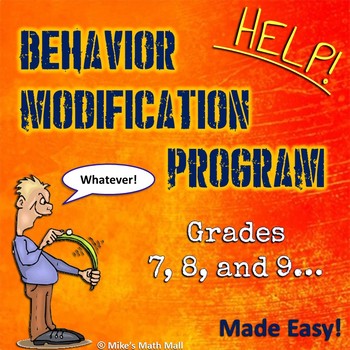 Preview of Behavior Modification Program Made Easy - Grades 7, 8, and 9