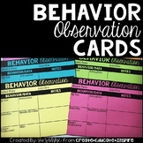 Behavior Observation Cards