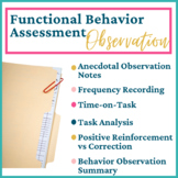 Behavior Observation Form (s)