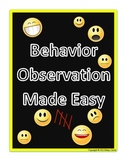 Behavior Observation Made Easy: Frequency Data Collection Form