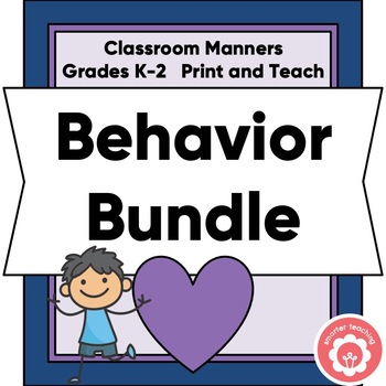 Preview of Behavior Plans Bundle Grades K-2 Print and Teach