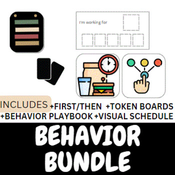 Preview of Behavior Bundle for SPED Autism Disabilities Communication: Playbook & Visuals
